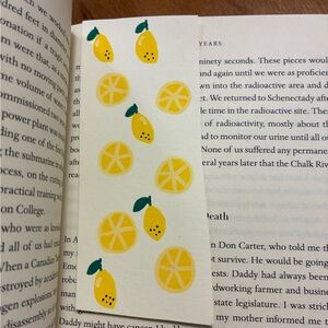 Lemon Painted Bookmark
